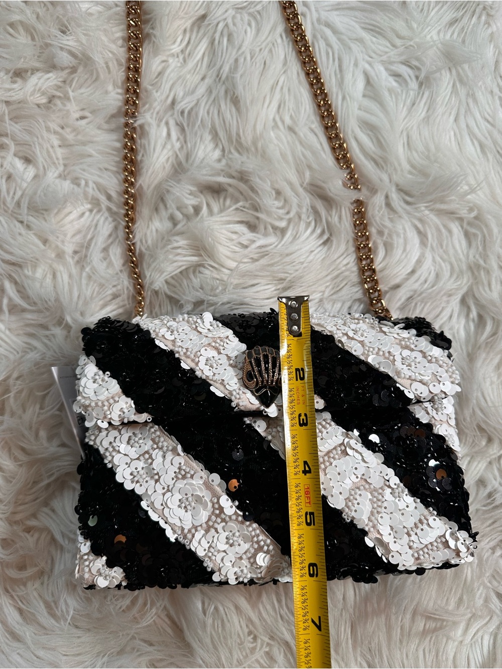 Kurt Geiger • The Kensington Sequin and Beaded Crossbody Purse - Picture 14 of 17